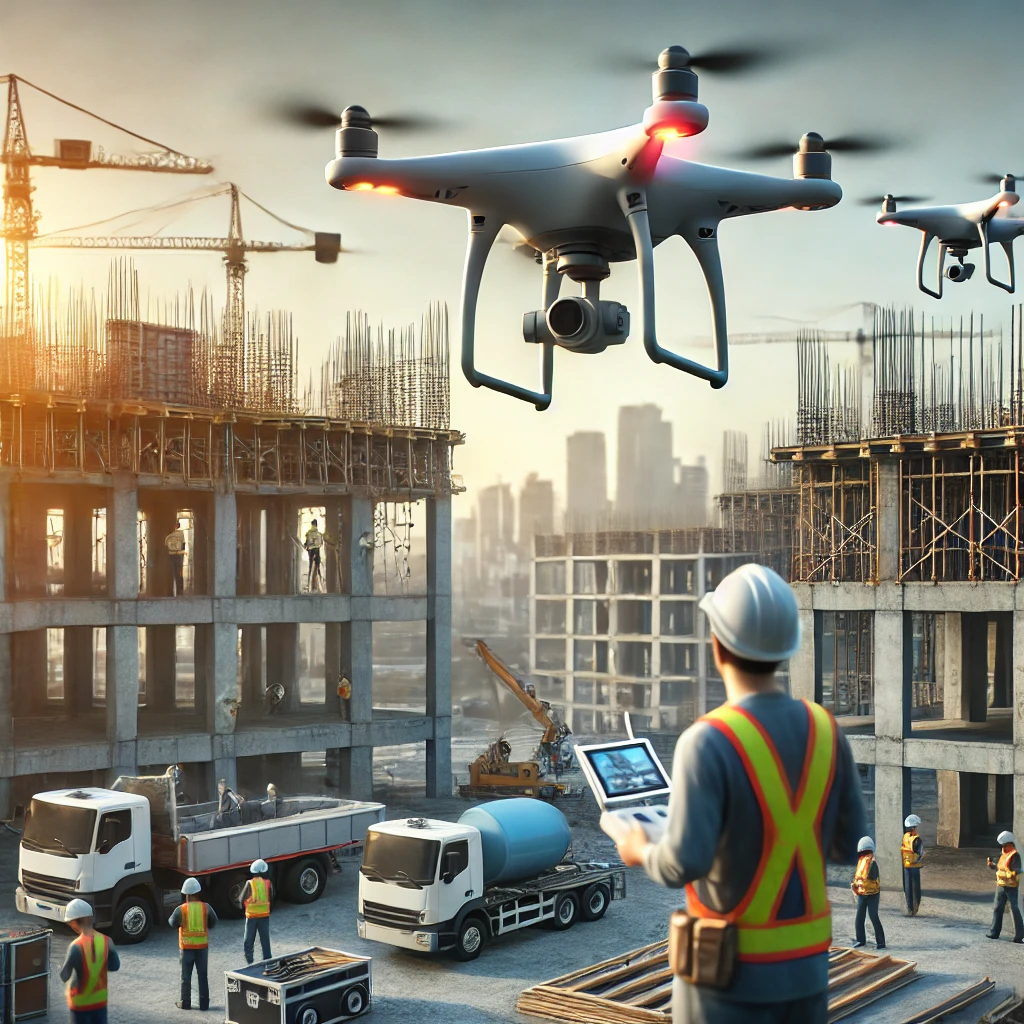 uso de drones en construcción civil